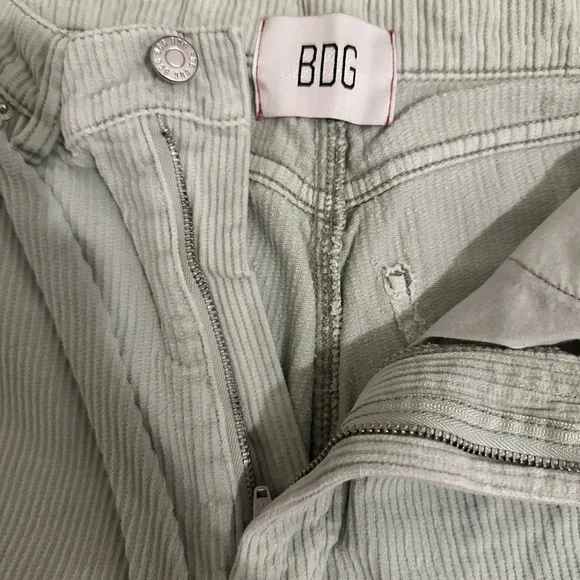 Women’s Corduroy Pants - Mint green - Picture 2 of 3